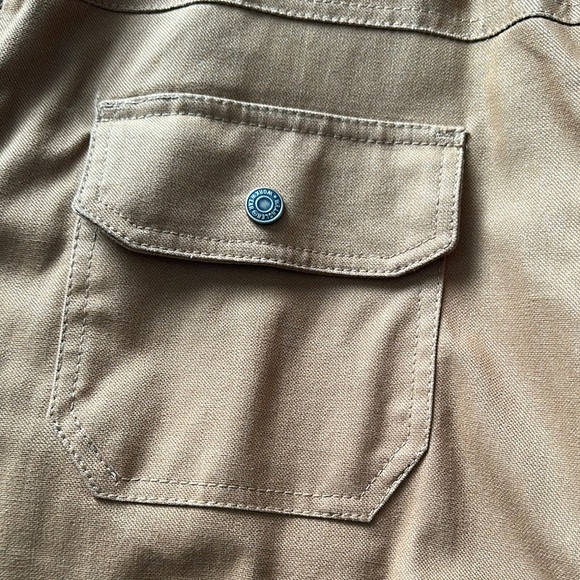 Wrangler Brown and Gray Military Field Jacket with Durable Canvas - Picture 6 of 7